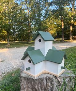 Bird House 4 Sided For Stump or Post Mount